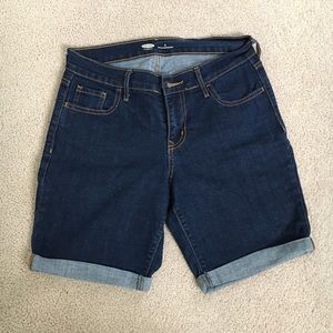 Old Navy Bermuda cuffed jean shorts